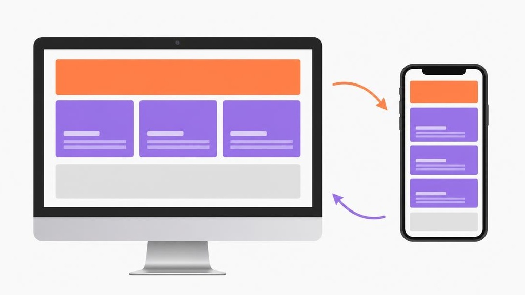 Адаптивная HTML-верстка - сайт на десктопе и смартфоне