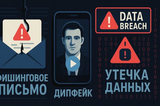 Фишинговое письмо, дипфейк на смартфоне и предупреждение об утечке данных как современные угрозы приватности