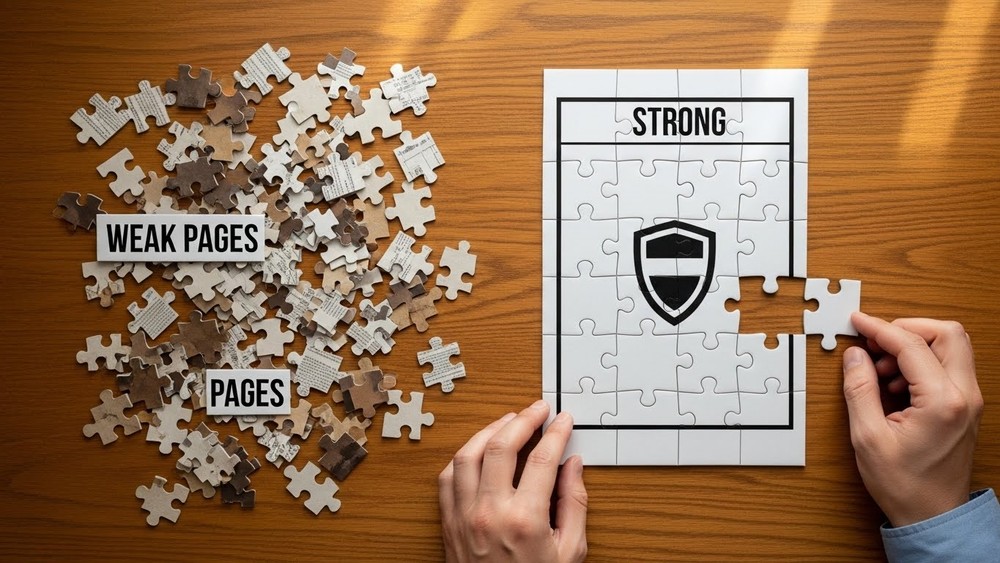 Объединение контента нескольких страниц в одну сильную статью