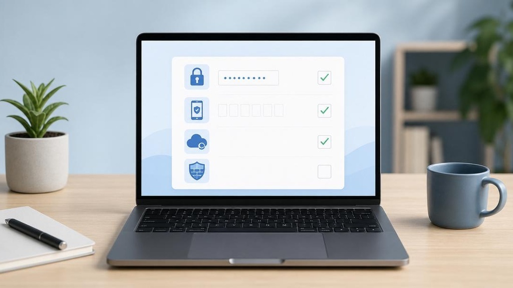 Чеклист безопасности WordPress с отмеченными пунктами