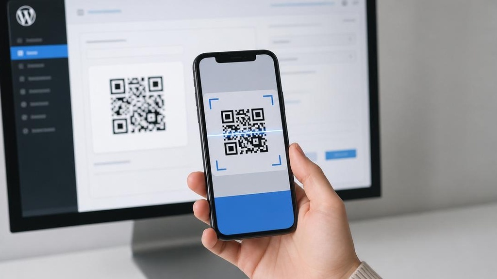 пошаговая настройка плагина WP 2FA - сканирование QR-кода