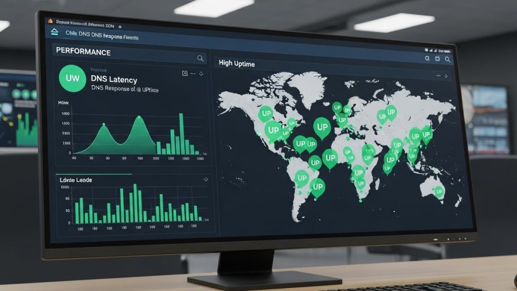 мониторинг скорости и доступности dns-серверов на глобальной карте